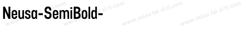 Neusa-SemiBold字体转换