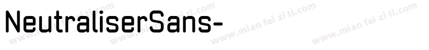NeutraliserSans字体转换