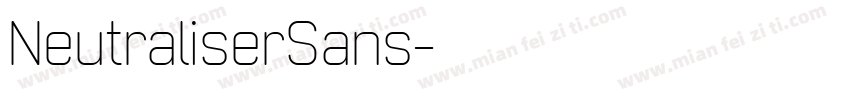 NeutraliserSans字体转换