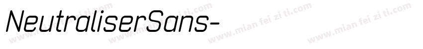 NeutraliserSans字体转换