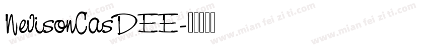 NevisonCasDEE字体转换