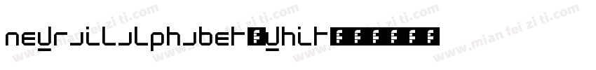 NewRailAlphabet-Whit字体转换