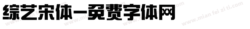综艺宋体字体转换