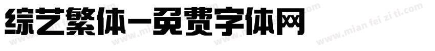 综艺繁体字体转换