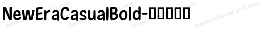 NewEraCasualBold字体转换