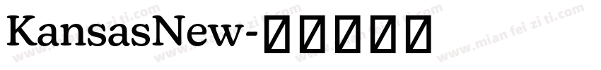 KansasNew字体转换