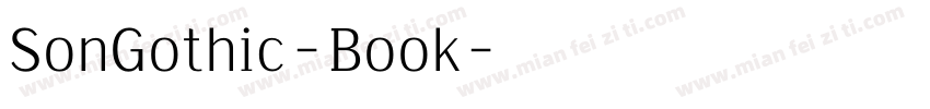 SonGothic-Book字体转换