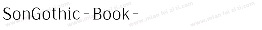 SonGothic-Book字体转换