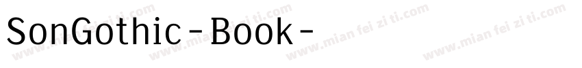 SonGothic-Book字体转换