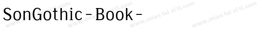 SonGothic-Book字体转换
