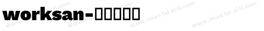 worksan字体转换