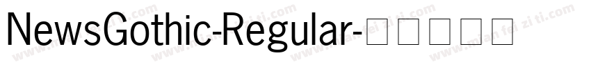 NewsGothic-Regular字体转换