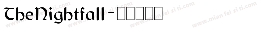 TheNightfall字体转换