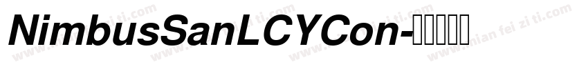 NimbusSanLCYCon字体转换