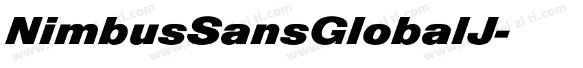 NimbusSansGlobalJ字体转换