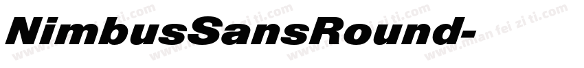 NimbusSansRound字体转换