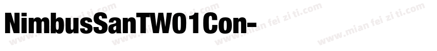 NimbusSanTW01Con字体转换