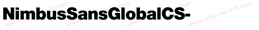 NimbusSansGlobalCS字体转换