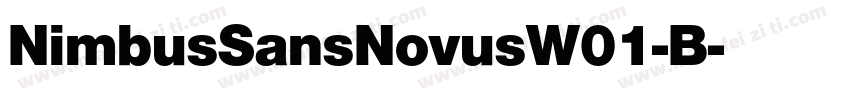 NimbusSansNovusW01-B字体转换