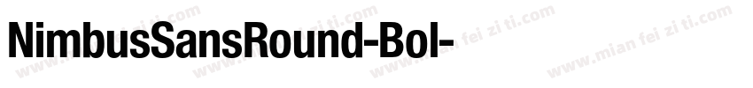 NimbusSansRound-Bol字体转换