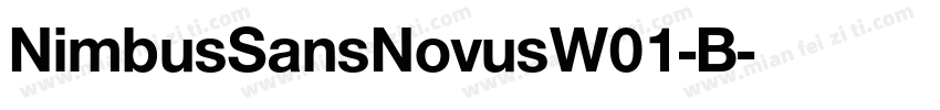 NimbusSansNovusW01-B字体转换