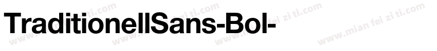 TraditionellSans-Bol字体转换