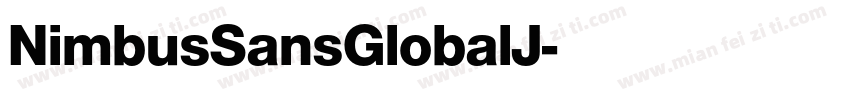 NimbusSansGlobalJ字体转换