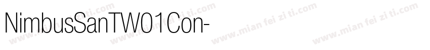 NimbusSanTW01Con字体转换