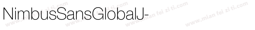 NimbusSansGlobalJ字体转换