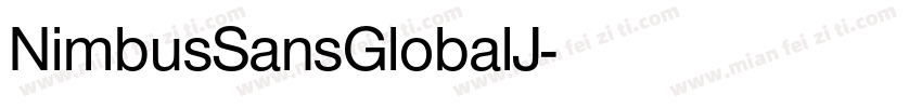 NimbusSansGlobalJ字体转换