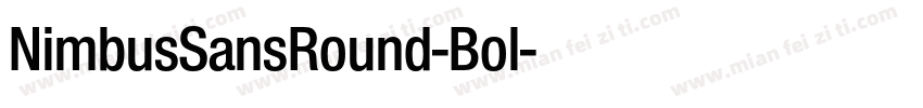 NimbusSansRound-Bol字体转换