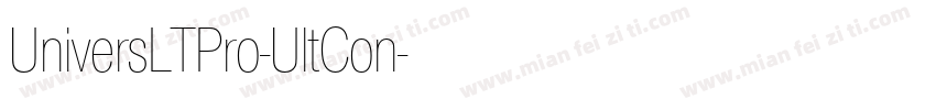 UniversLTPro-UltCon字体转换