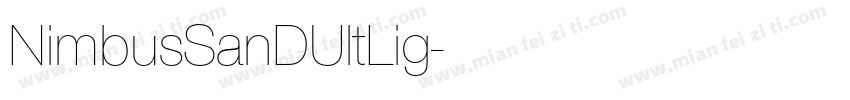 NimbusSanDUltLig字体转换