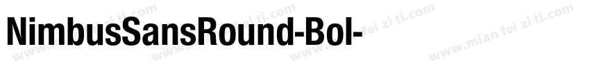NimbusSansRound-Bol字体转换