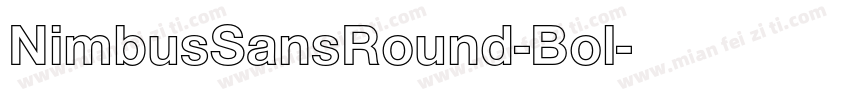 NimbusSansRound-Bol字体转换