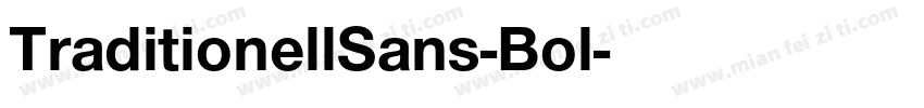 TraditionellSans-Bol字体转换