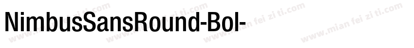 NimbusSansRound-Bol字体转换