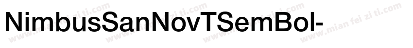 NimbusSanNovTSemBol字体转换