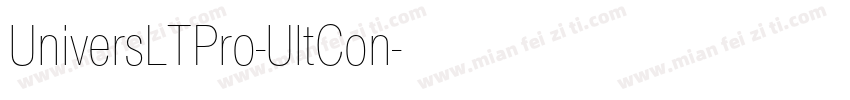 UniversLTPro-UltCon字体转换