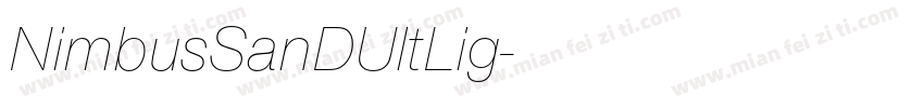 NimbusSanDUltLig字体转换
