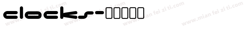 CLOCKS字体转换