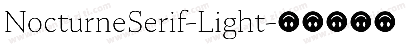 NocturneSerif-Light字体转换