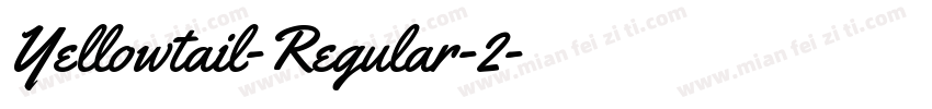 Yellowtail-Regular-2字体转换