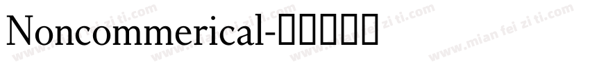 Noncommerical字体转换