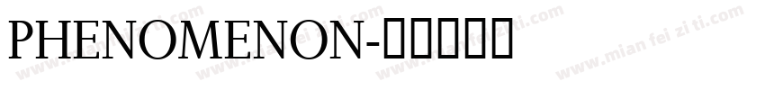 PHENOMENON字体转换