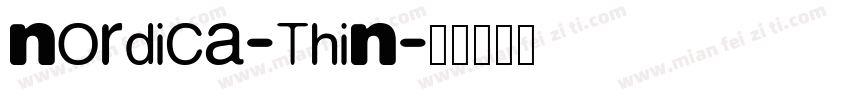 Nordica-Thin字体转换