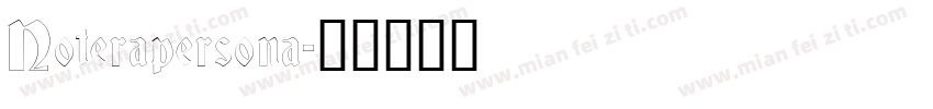 Noterapersona字体转换