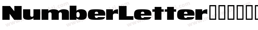 NumberLetter字体字体转换