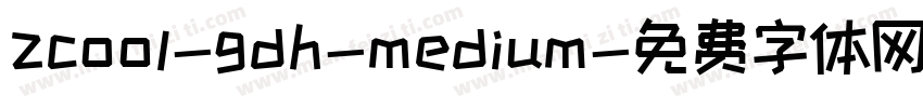zcool-gdh-medium字体转换