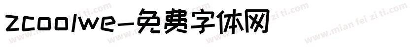 zcoolwe字体转换